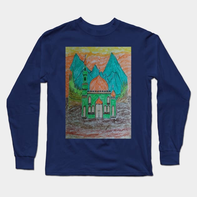 mosque Long Sleeve T-Shirt by Yeni